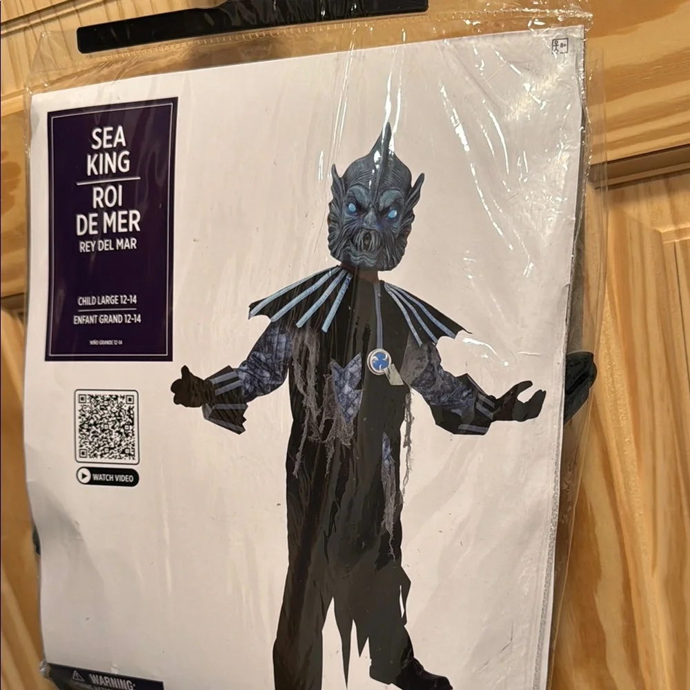 Sea King Kids Costume - Black and Blue